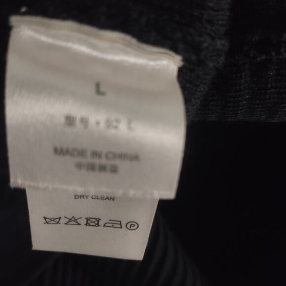 TSE 100% Wool Women's Scoop Neck Black Sleeveless Midi Dress Size Large - Picture 5 of 8